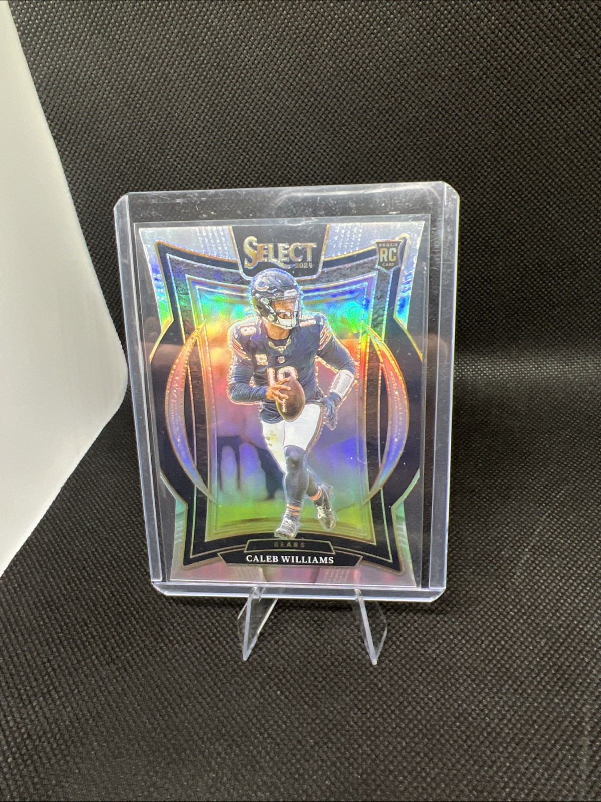 2024 Panini Select - Concourse Caleb Williams #25 Silver Prizm Die-Cut (RC)