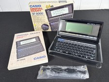 CASIO Digital Diary SF-8000 64KB Vintage Electronics New Batteries Box