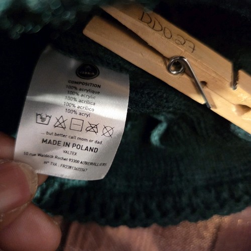Cabaiai Beanie Hat Unisex OS Bandista Green Interchangeable Bobbles Not Included - Picture 10 of 10