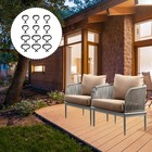  Set of 4 Rattan Furniture Clips Fastener for Wicker Patio Clamps