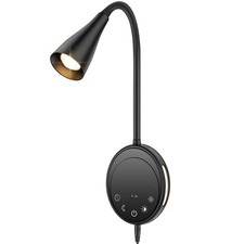 Wall Mounted Reading Light, Bedside Headboard Lights with 5 Dimming Color T...