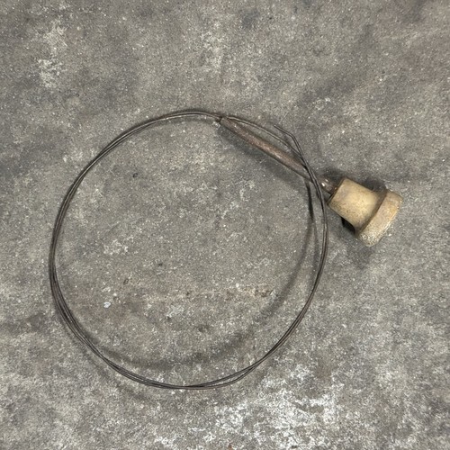 Porsche 356 Pull Cable w/ Ivory Knob Trunk Bonnet Hood Engine Lid DECKLID - Picture 2 of 5