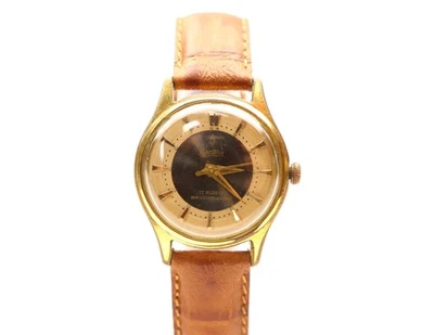 Vintage Herren Armbanduhr ZentRA 31mm vergoldet mechanisch Handaufzug 17 Steine - Bild 1 von 4