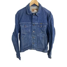 Vintage Wrangler Men’s Western Denim Trucker Jacket 74145PW Size Large