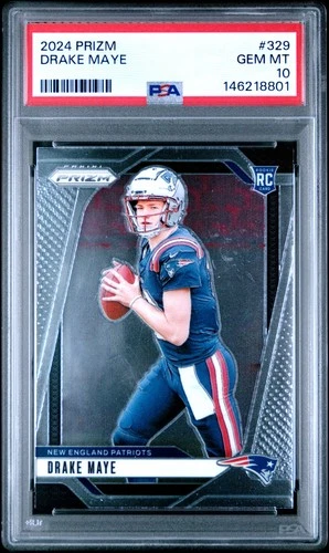 2024 PANINI PRIZM #329 DRAKE MAYE ROOKIE RC PSA 10