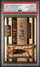 2022 Panini Select Chet Holmgren Auto True #1/1 Gold Vinyl Prizm RC In Flight