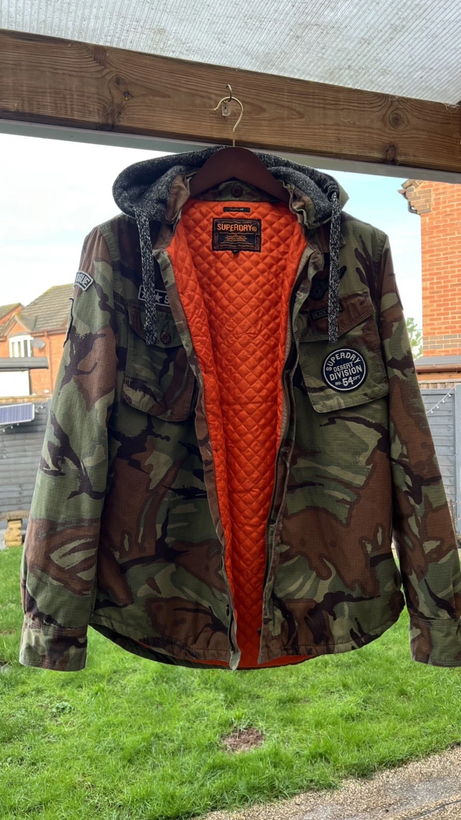 Superdry Mens Military Storm Hooded Jacket Camo Jacket camouflage size XL
Opens in a new window or t