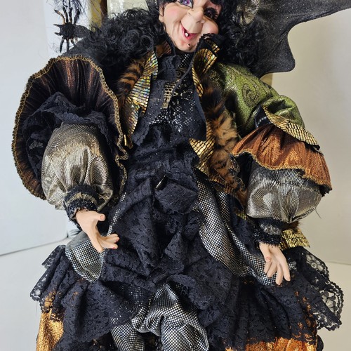 Mark Roberts Wicked Witch Large, Limited Edition 51-36306 Black, Ornage & Green - Bild 4 von 19