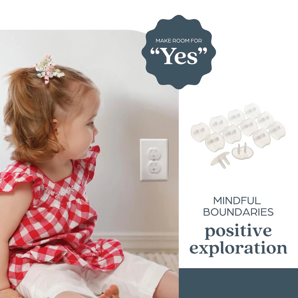 Cubiertas de plástico para enchufes de salida de seguridad para bebés - Paquete de 12 - Cubiertas de salida a prueba de bebés Foto 3 de 4