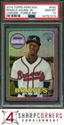 2018 TOPPS HERITAGE CHROME PURPLE REFRACTOR #580 RONALD ACUNA JR. RC PSA 10