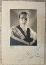 Angus McBean VERY EARLY Signed Photo 1934 of Armando Agnini / Autographed