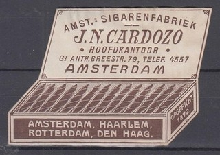 Cenerentola Olanda #22 Sigari Cardozo Amsterdam