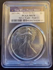 2021-W American Eagle MS-70 PCGS Type 2 FS Rare Bullion-0.999 Silver 1 Oz Coin d