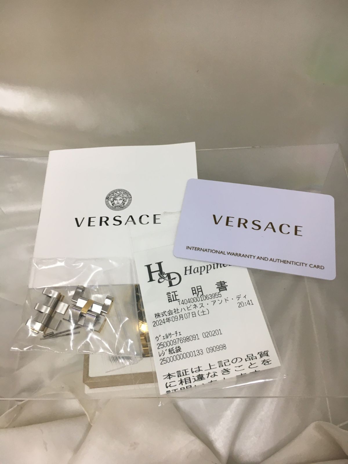 Versace V-Race Dual Time Watch VEBV00519 Black Dial Used with Extra Band From Ja thumbnail 3