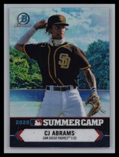 2021 Bowman Chrome #SC-30 CJ Abrams 2020 Summer Camp SD Padres