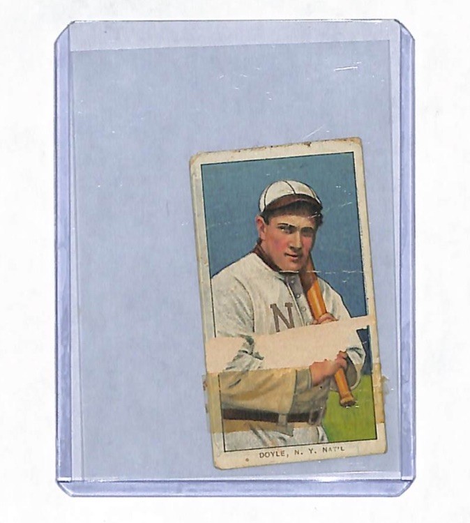 1909 T206 Larry Doyle Polar Bear Back Tobacco Card - POOR