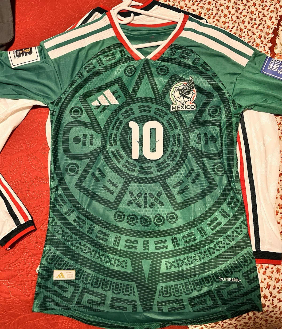 adidas Mexico National Team FIFA World Cup Qualifiers #10 Green Soccer Jersey