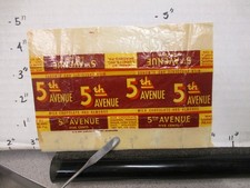 candy bar wrapper 1940s 5TH AVENUE Luden's 1.5 oz 5 cents chocolate almonds #1