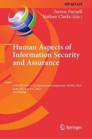 Human Aspects Of Information Security And Assurance Steven Furnell