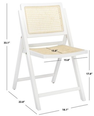 Safavieh DESIREE CAN FOLDING DINING CHAIR Reduced Price 2172762224 SFV4137C-SET2