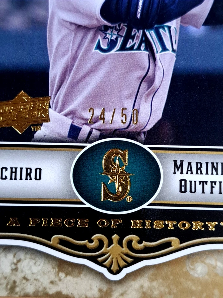 Ichiro Suzuki /50 💎2009 Upper Deck A Piece of History - Mariners - Image 2 of 3