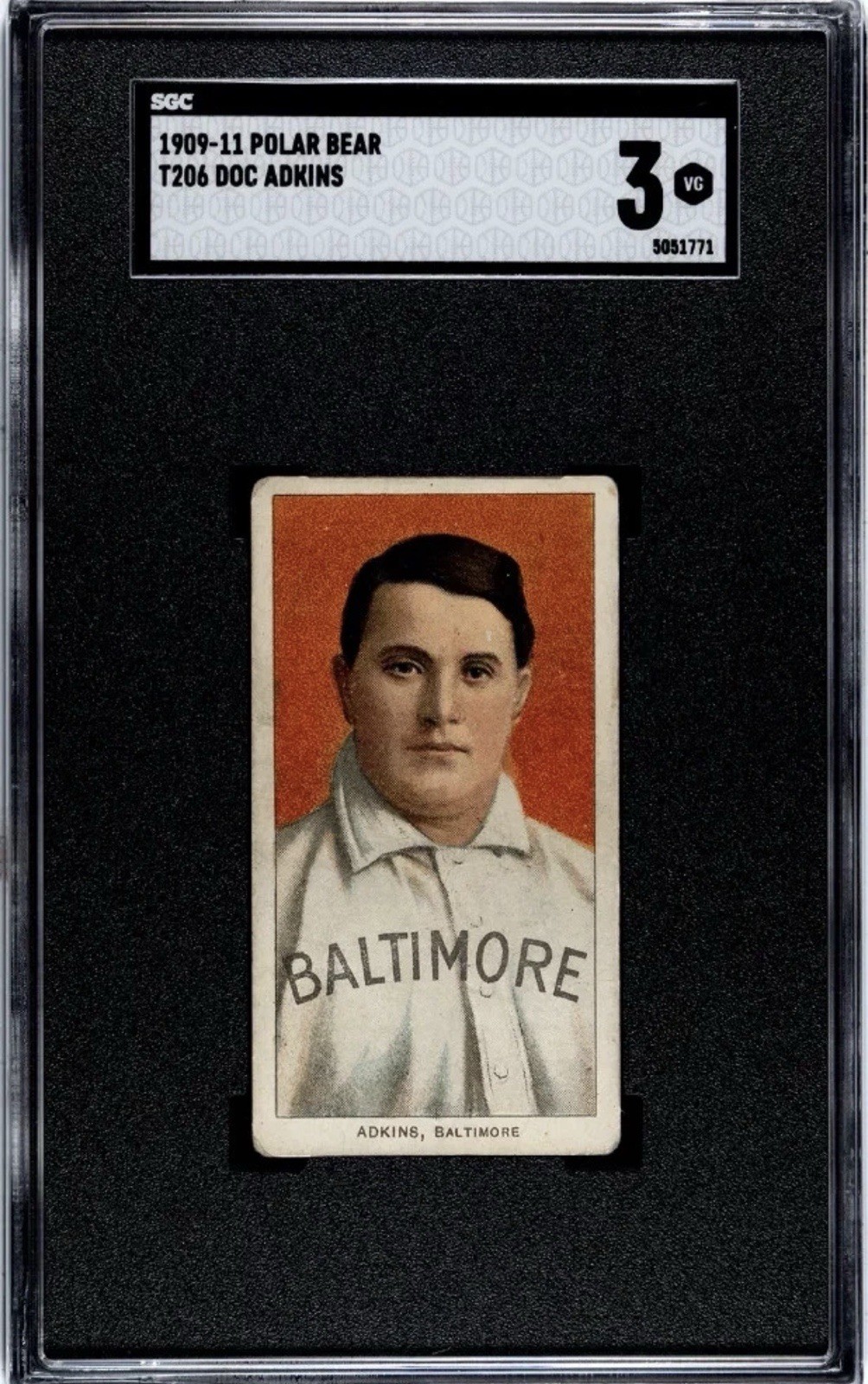 1909 Polar Bear (T206) Doc Adkins SGC 3