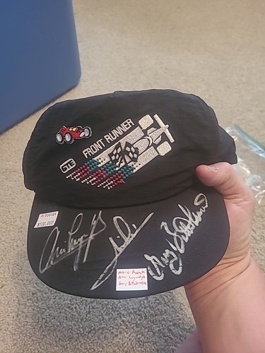 GTE FR Andretti Luyendyk Bettenhousen Signed Strapback Hat Indy Car A000084