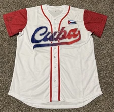 NEW Cuba International baseball Jersey Sewn Stitched Men’s Large
