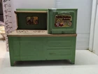 Vintage 1930s Little Orphan Annie Green Toy Tin Kitchen Stove