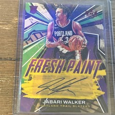 2022-23 Panini Court Kings Fresh Paint Ruby Jabari Walker Rookie Auto /99