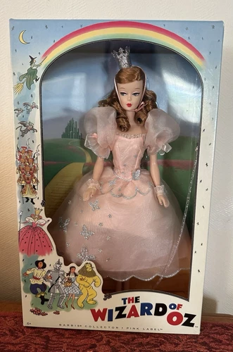 Barbie Wizard of oz Glinda Upland Good Witch Doll 2010 Pink Label Vintage Retro