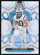 2024 Panini Mosaic Silver Chuba Hubbard #30 Carolina Panthers