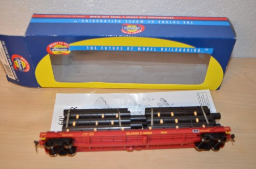 OPEN BOX ATHEARN 92685 DELAWARE & HUDSON 60' FLAT CAR HO SCALE TRAIN | Condition: New