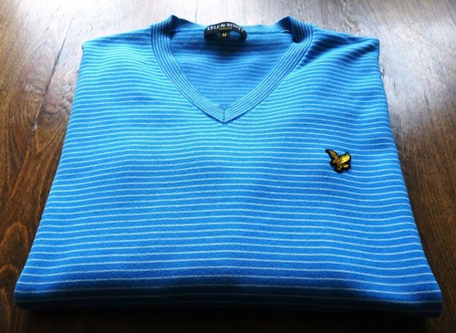 Jerseys Lyle & Scott talla M Cuello en V Algodón Hombre Azul - Imagen 4 de 11