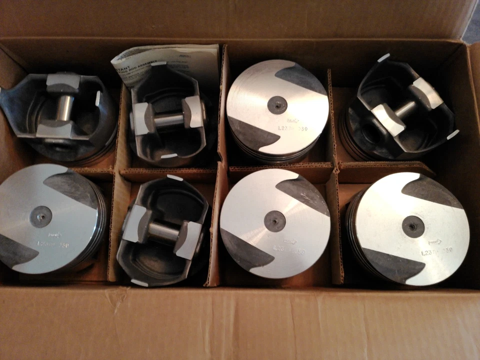 Juego de pistones de tapa plana forjados TRW Ford 351C Cleveland Mustang Torino Pantera EE. UU. Foto 2 de 3