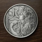 1 oz Antiqued Silver Mucha Collection #1 Job / COA #0618 / Free Shipping!