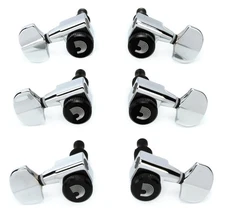 D'Addario Auto-Trim Locking Tuning Machines - 3+3 - Chrome