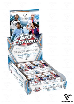 2025 TOPPS CHROME UEFA WOMENS CHAMPIONS LEAGUE HOBBY BOX
