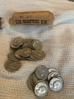 1963 D Washington Silver Quarters - Circulated - 40 Coins -Actual Coins L98