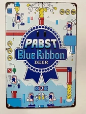 Pabst Blue Ribbon 8 Bit Gaming Sign - PBR - Stroh’s Mam Cave Beer