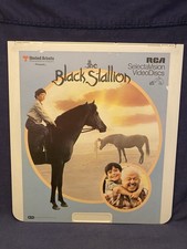 1981 Video Disc THE BLACK STALLION Laser RCA Film Vintage Rooney Horse Rare Vtg