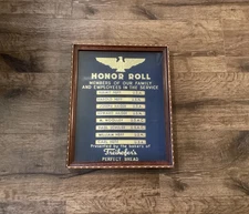 Freihofer’s Bakery Allentown PA Area WWII Honor Roll Employees in the Service