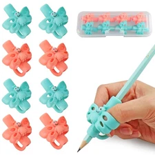 Butterfly Pencil Grips for Kids Handwriting Correction, 3-7 Years, 8 Pack