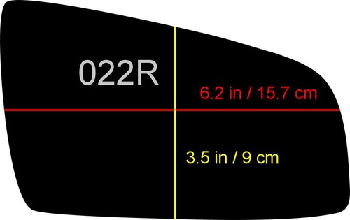 Rechts Beifahrerseite Spiegelglas Außenspiegel für Opel Zafira B 2005 - 2009 - Bild 2 von 2