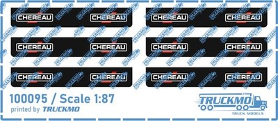 TRUCKMO Decals Spritzschutzlappen Chereau Trailer 100095  1:87 Decal-Folie