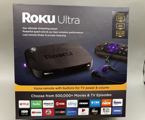 Roku Ultra w voice remote/ headphones 4k HD HDR streaming player preowned - Picture 7 of 8