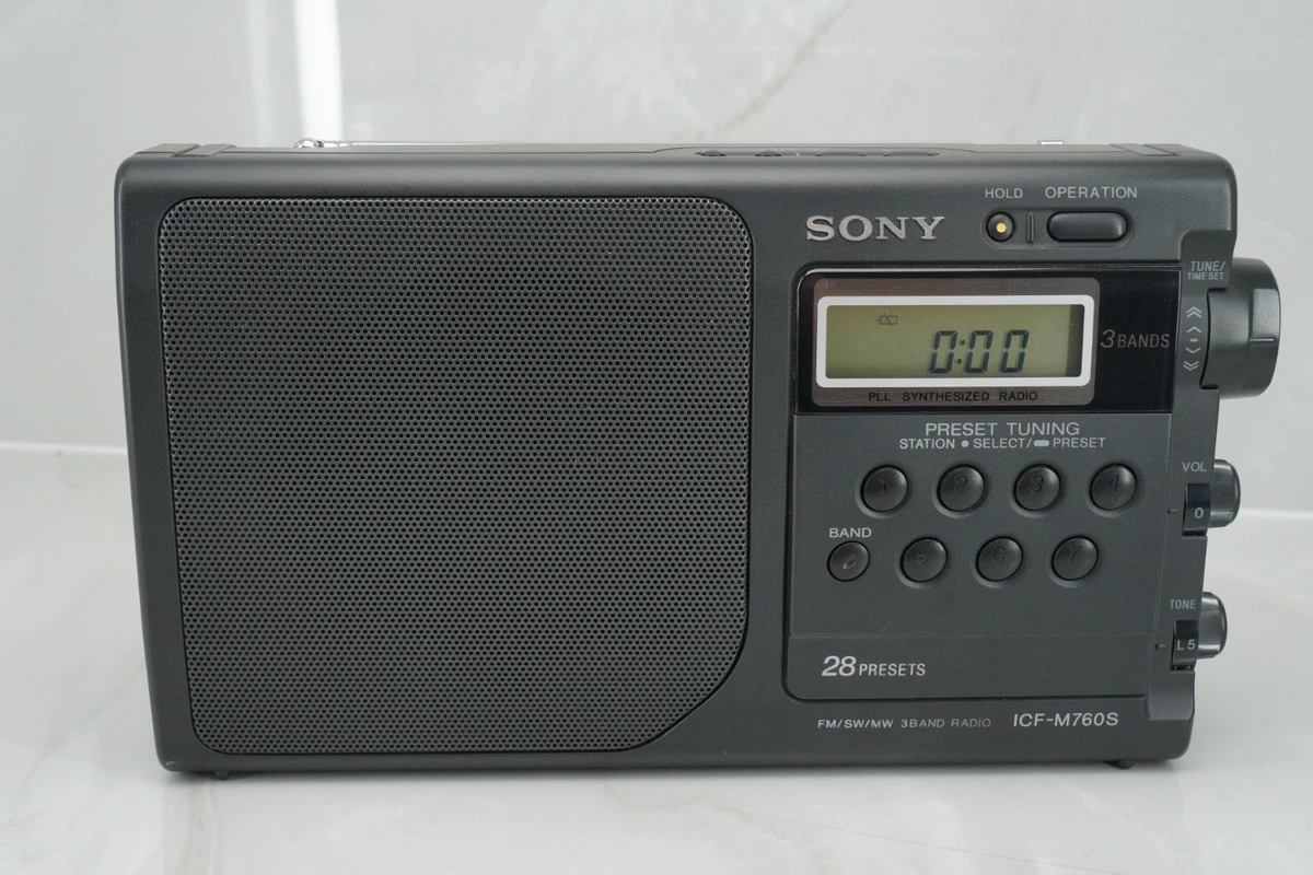Radio Portable Sony ICF-M60L - FM/MW/LW Avec RDS - Occasion - Envoi Mondial