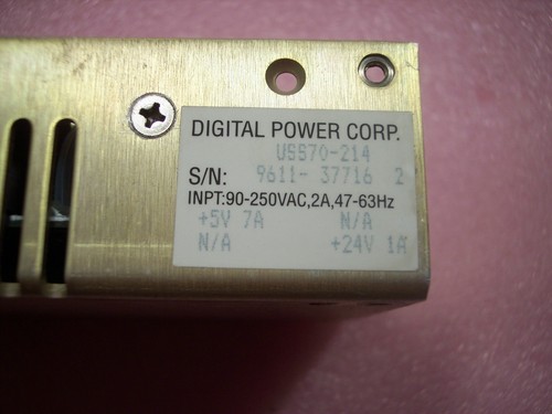 FUENTE DE ALIMENTACIÓN DE MARCO ABIERTO USS70-214 DIGITAL POWER CORP 70W DE LOTE ANTIGUO - Imagen 2 de 3