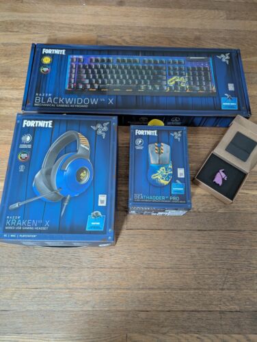 Razer Limited Edition Fortnite Gaming Combo. Complete NIB.