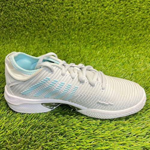 Scarpe da tennis da corsa K-Swiss Hypercourt Supreme da donna grigie sneakers - Foto 4 di 10